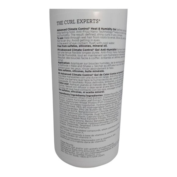 Ouidad Advanced Climate Control Heat Humidity Gel 33.8oz SiliconeFree Anti-Frizz - Picture 4 of 6